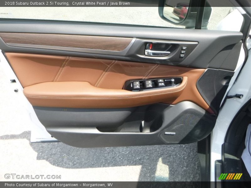 Crystal White Pearl / Java Brown 2018 Subaru Outback 2.5i Touring