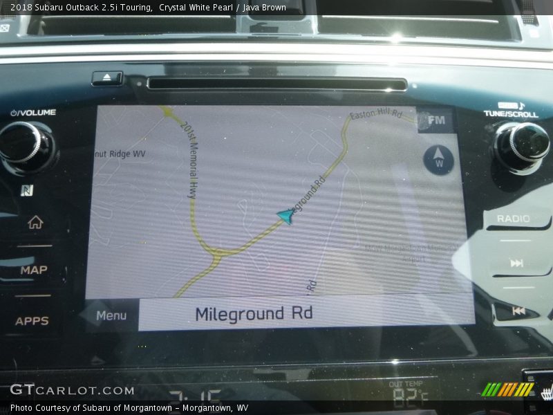 Crystal White Pearl / Java Brown 2018 Subaru Outback 2.5i Touring