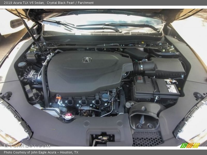 Crystal Black Pearl / Parchment 2019 Acura TLX V6 Sedan