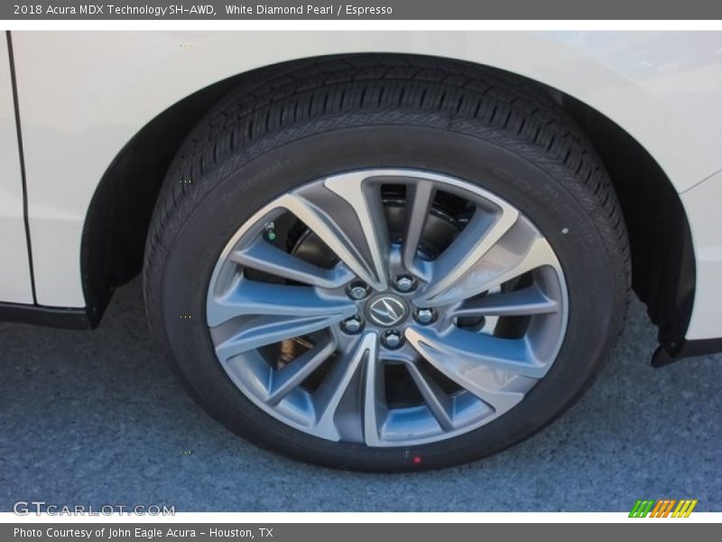 White Diamond Pearl / Espresso 2018 Acura MDX Technology SH-AWD
