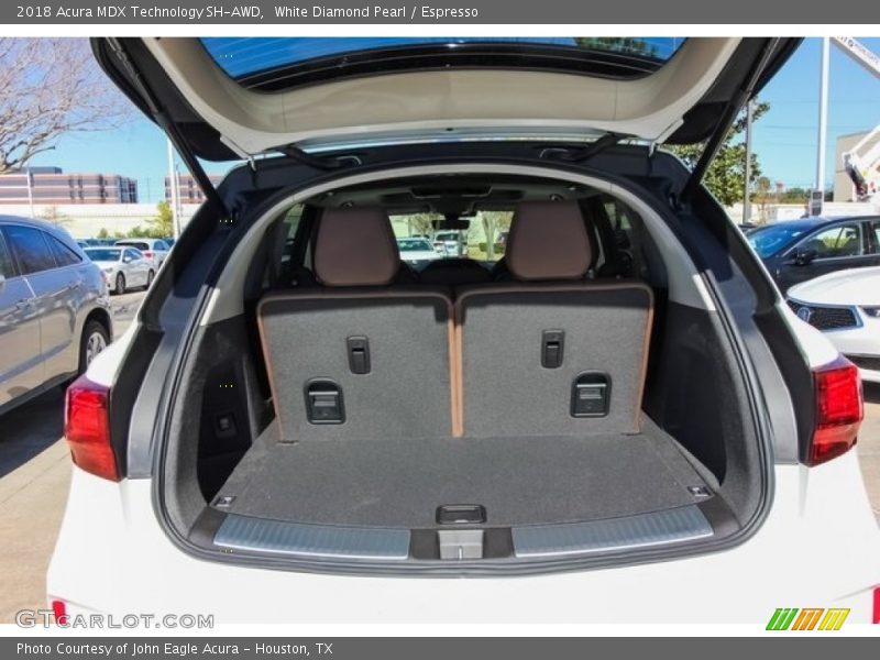 White Diamond Pearl / Espresso 2018 Acura MDX Technology SH-AWD