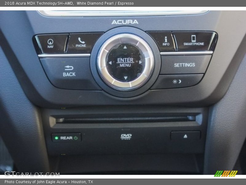 White Diamond Pearl / Espresso 2018 Acura MDX Technology SH-AWD