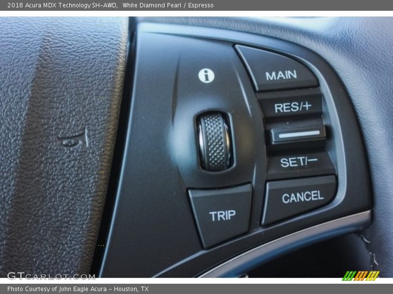White Diamond Pearl / Espresso 2018 Acura MDX Technology SH-AWD