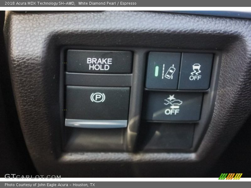 White Diamond Pearl / Espresso 2018 Acura MDX Technology SH-AWD