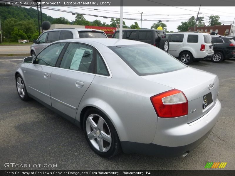 Light Silver Metallic / Ebony 2002 Audi A4 3.0 quattro Sedan