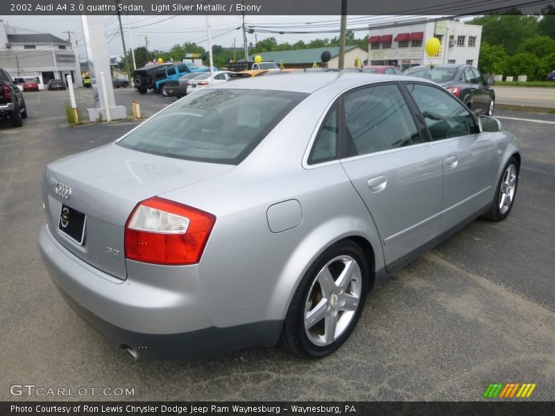 Light Silver Metallic / Ebony 2002 Audi A4 3.0 quattro Sedan