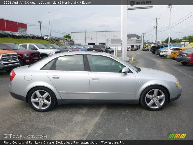 Light Silver Metallic / Ebony 2002 Audi A4 3.0 quattro Sedan