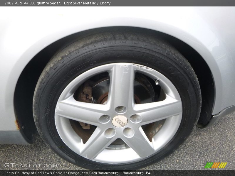 Light Silver Metallic / Ebony 2002 Audi A4 3.0 quattro Sedan