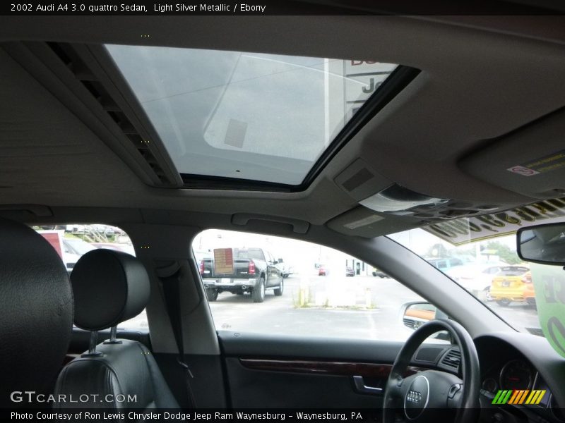 Light Silver Metallic / Ebony 2002 Audi A4 3.0 quattro Sedan