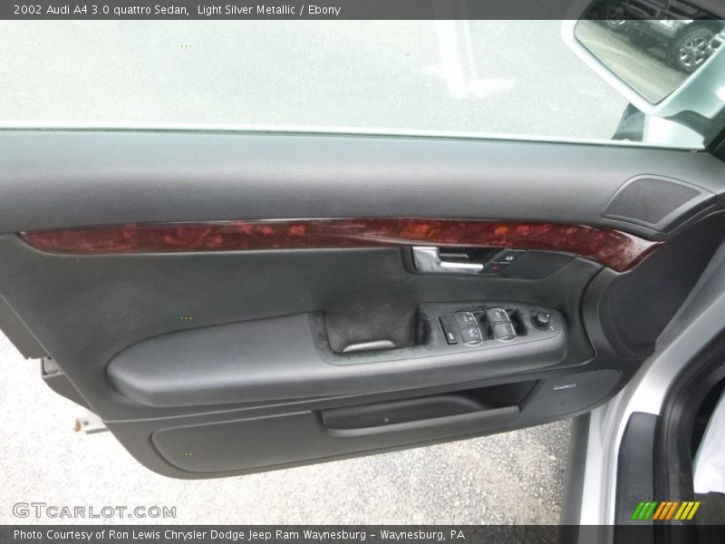 Light Silver Metallic / Ebony 2002 Audi A4 3.0 quattro Sedan
