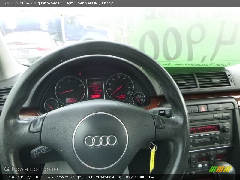 Light Silver Metallic / Ebony 2002 Audi A4 3.0 quattro Sedan