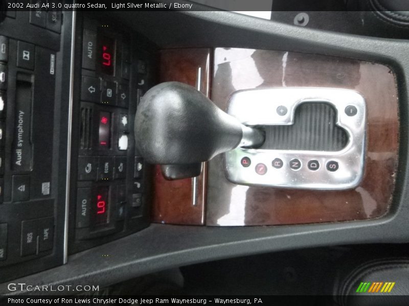 Light Silver Metallic / Ebony 2002 Audi A4 3.0 quattro Sedan