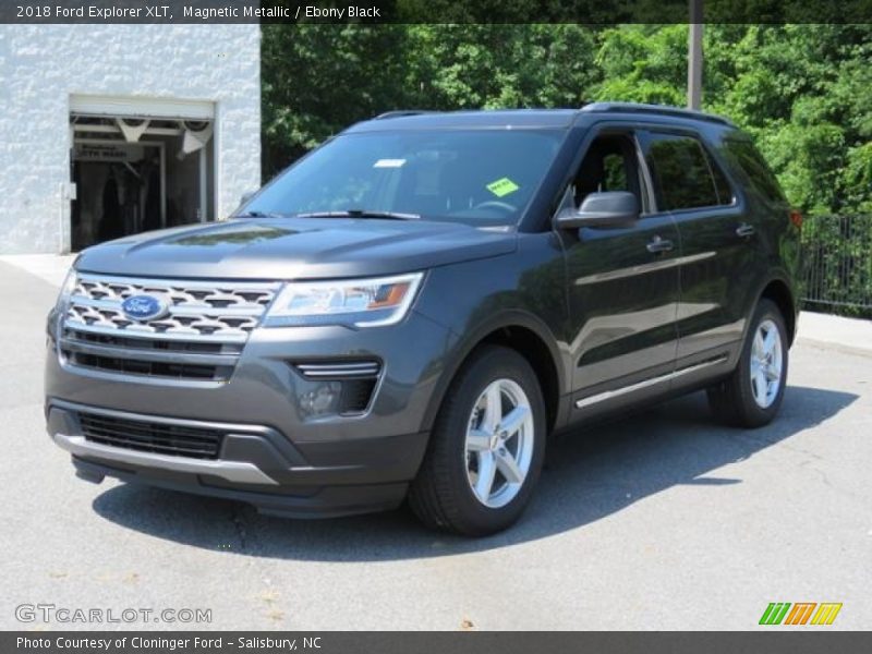 Magnetic Metallic / Ebony Black 2018 Ford Explorer XLT