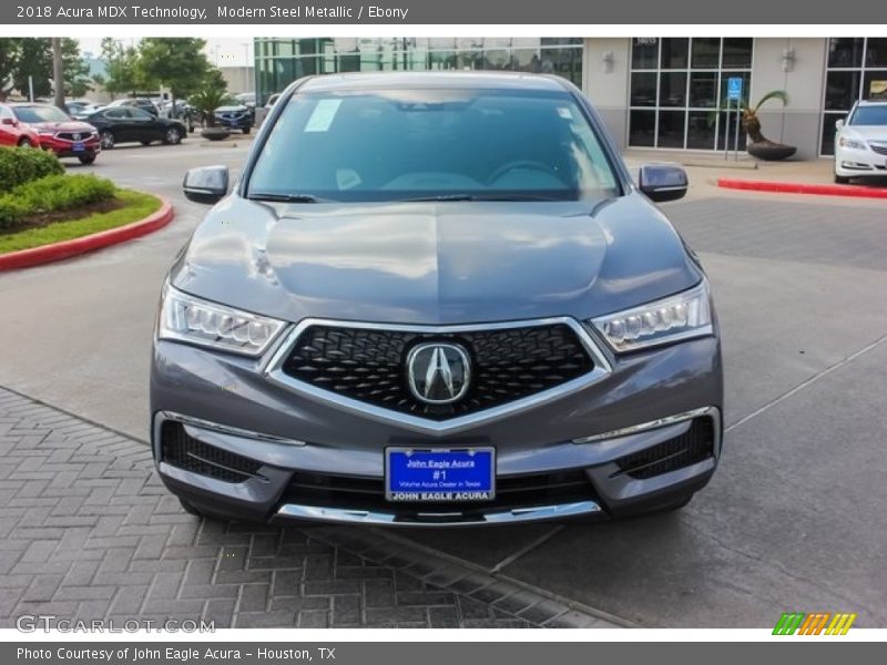 Modern Steel Metallic / Ebony 2018 Acura MDX Technology