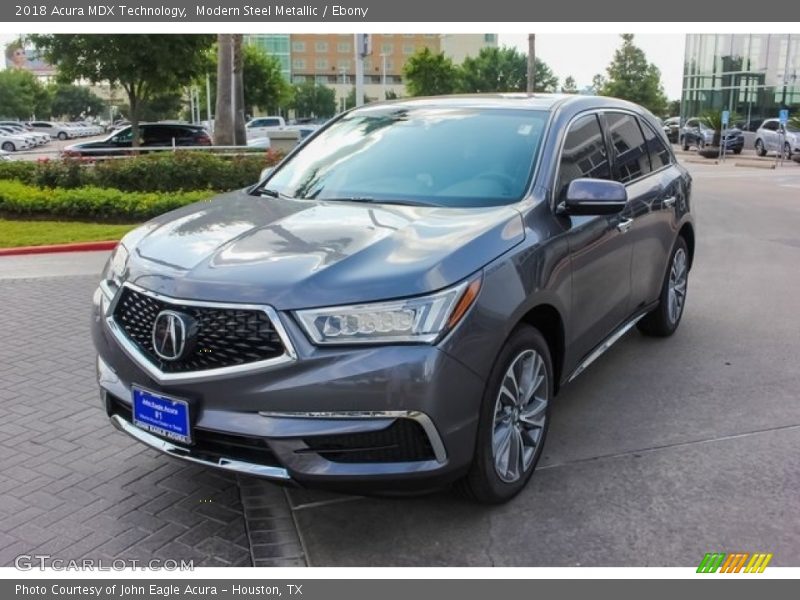 Modern Steel Metallic / Ebony 2018 Acura MDX Technology