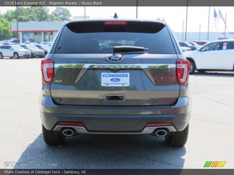 Magnetic Metallic / Ebony Black 2018 Ford Explorer XLT