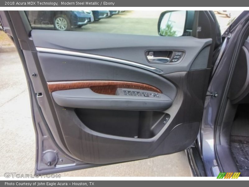 Modern Steel Metallic / Ebony 2018 Acura MDX Technology