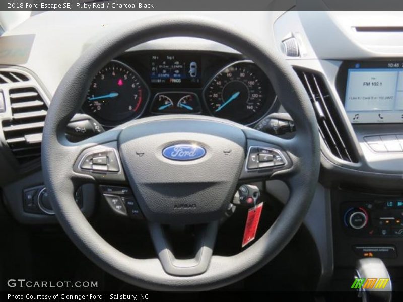 Ruby Red / Charcoal Black 2018 Ford Escape SE