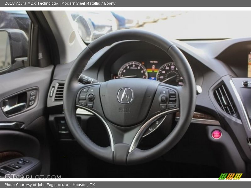 Modern Steel Metallic / Ebony 2018 Acura MDX Technology
