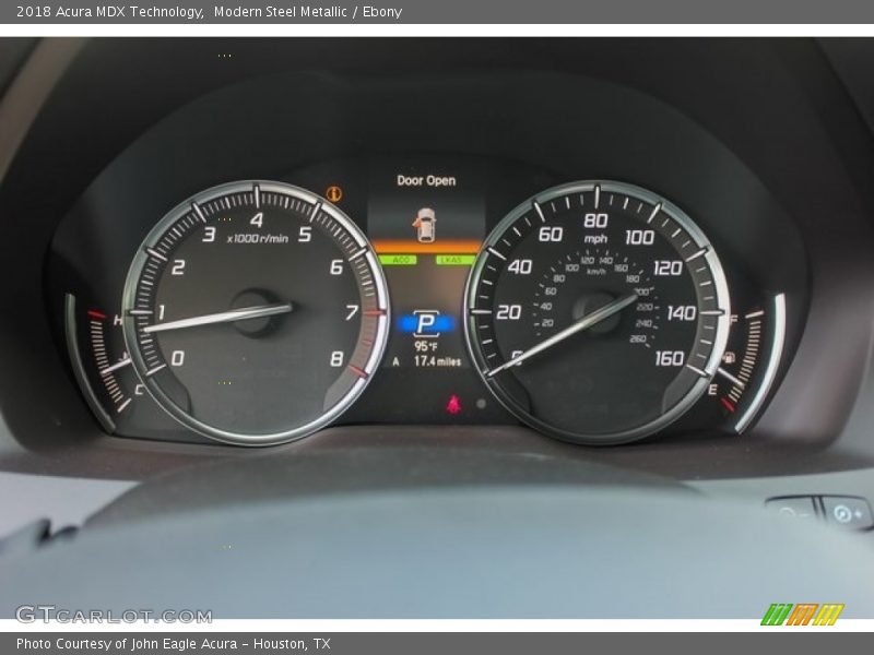 Modern Steel Metallic / Ebony 2018 Acura MDX Technology
