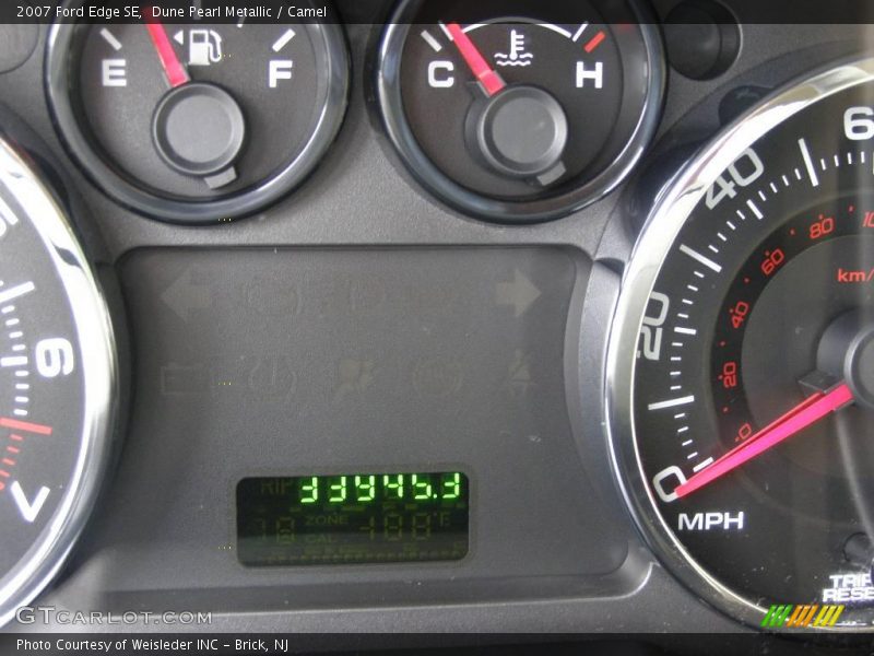 Dune Pearl Metallic / Camel 2007 Ford Edge SE