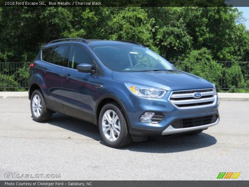 Blue Metallic / Charcoal Black 2018 Ford Escape SEL