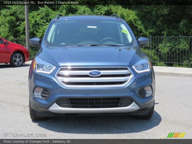 Blue Metallic / Charcoal Black 2018 Ford Escape SEL