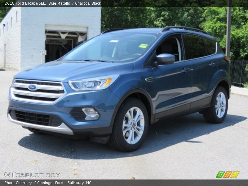 Blue Metallic / Charcoal Black 2018 Ford Escape SEL