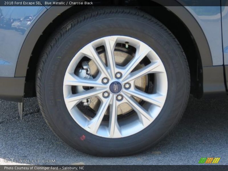 Blue Metallic / Charcoal Black 2018 Ford Escape SEL