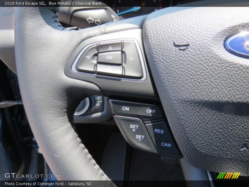 Blue Metallic / Charcoal Black 2018 Ford Escape SEL