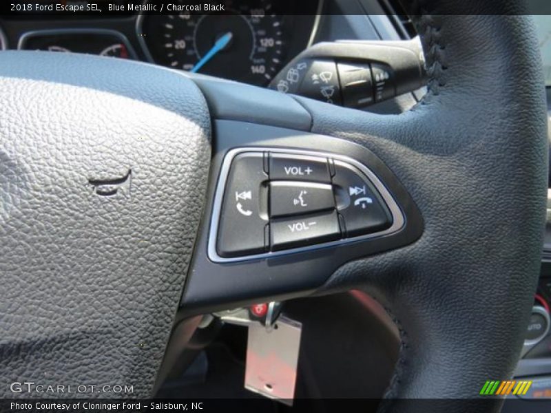 Blue Metallic / Charcoal Black 2018 Ford Escape SEL