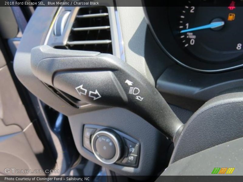 Blue Metallic / Charcoal Black 2018 Ford Escape SEL