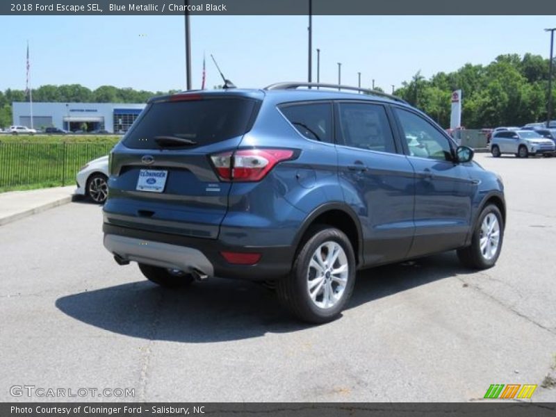 Blue Metallic / Charcoal Black 2018 Ford Escape SEL