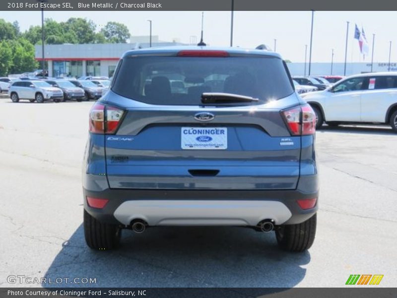 Blue Metallic / Charcoal Black 2018 Ford Escape SEL