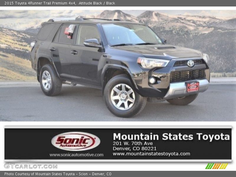 Attitude Black / Black 2015 Toyota 4Runner Trail Premium 4x4