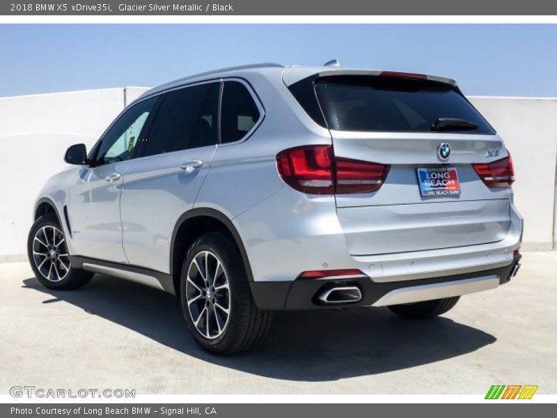 Glacier Silver Metallic / Black 2018 BMW X5 xDrive35i