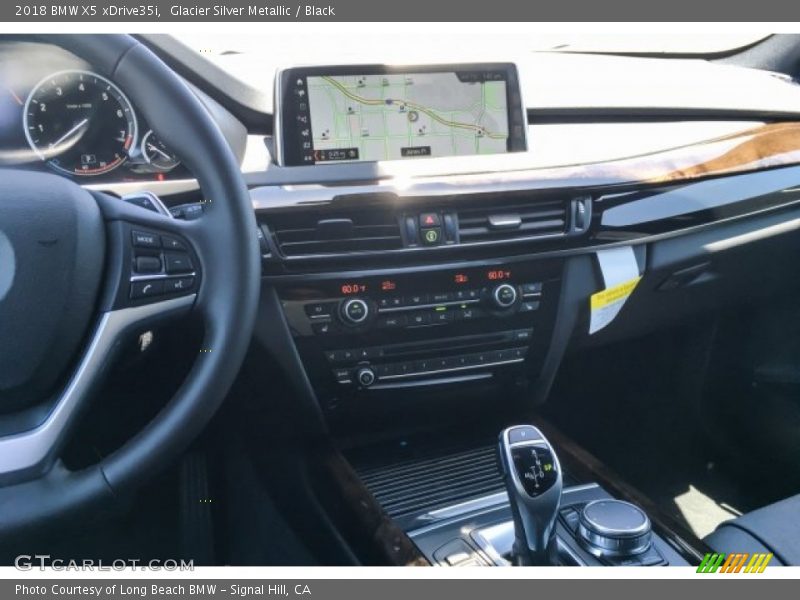 Glacier Silver Metallic / Black 2018 BMW X5 xDrive35i