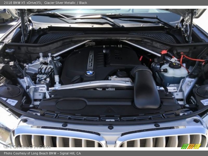 Glacier Silver Metallic / Black 2018 BMW X5 xDrive35i