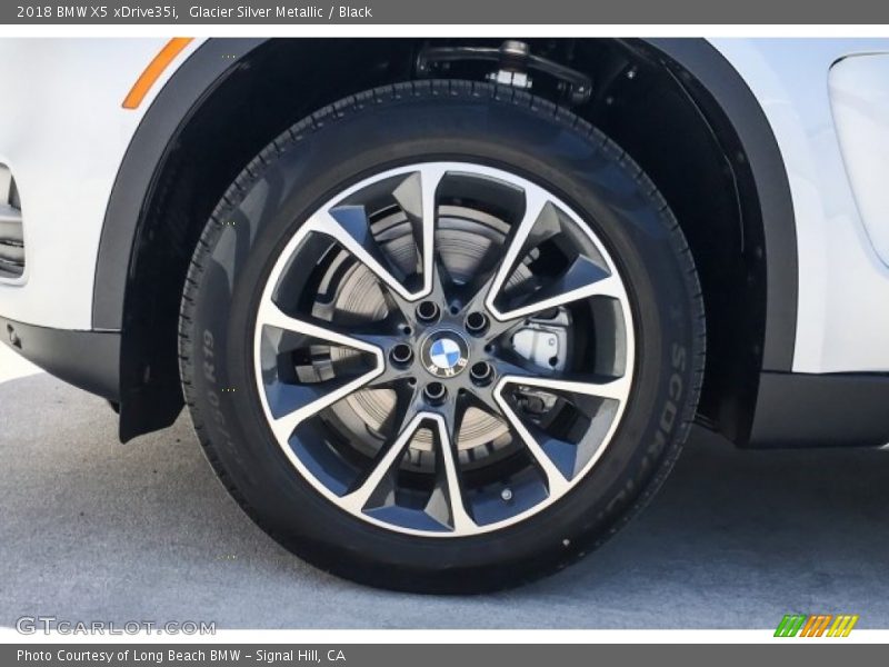 Glacier Silver Metallic / Black 2018 BMW X5 xDrive35i