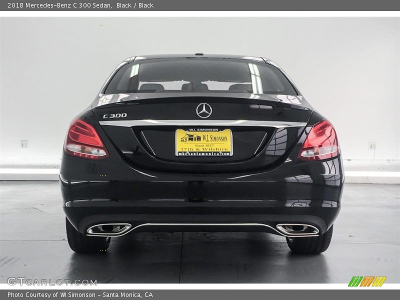 Black / Black 2018 Mercedes-Benz C 300 Sedan