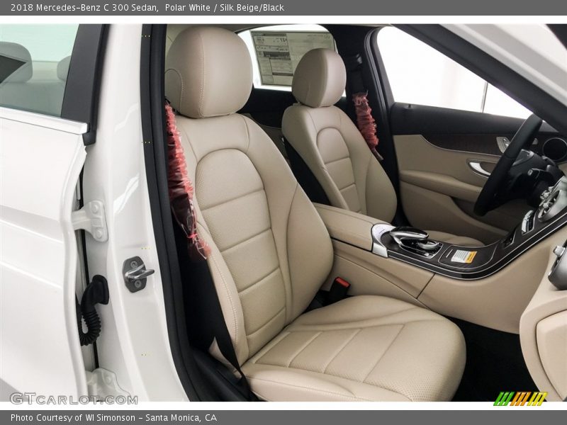 Polar White / Silk Beige/Black 2018 Mercedes-Benz C 300 Sedan