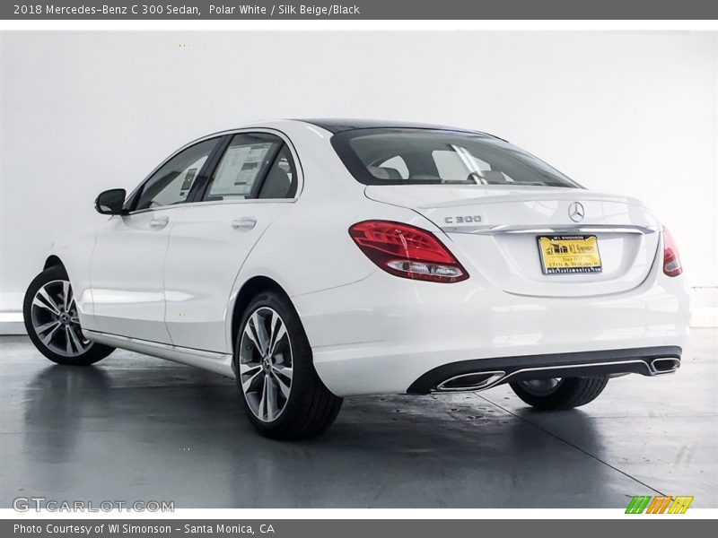 Polar White / Silk Beige/Black 2018 Mercedes-Benz C 300 Sedan