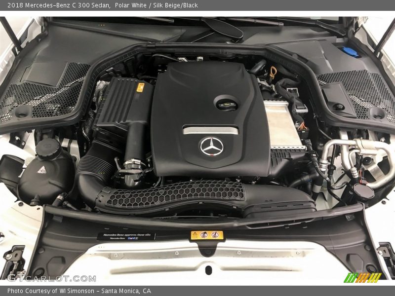 Polar White / Silk Beige/Black 2018 Mercedes-Benz C 300 Sedan