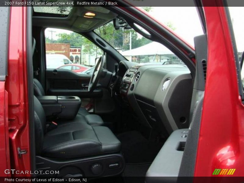 Redfire Metallic / Black 2007 Ford F150 Lariat SuperCrew 4x4