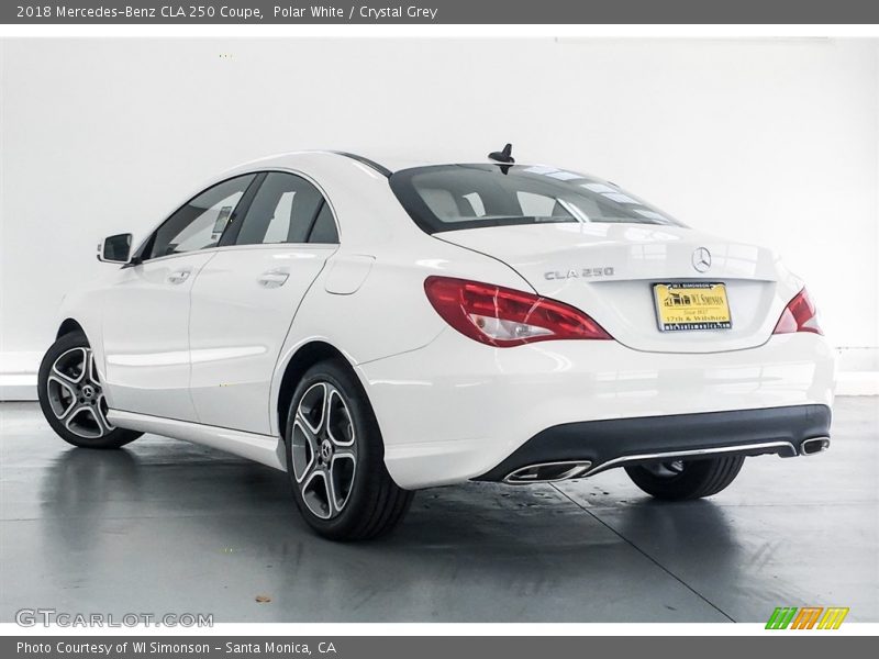 Polar White / Crystal Grey 2018 Mercedes-Benz CLA 250 Coupe