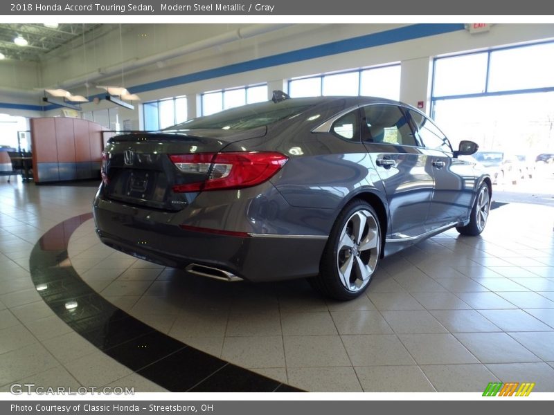 Modern Steel Metallic / Gray 2018 Honda Accord Touring Sedan