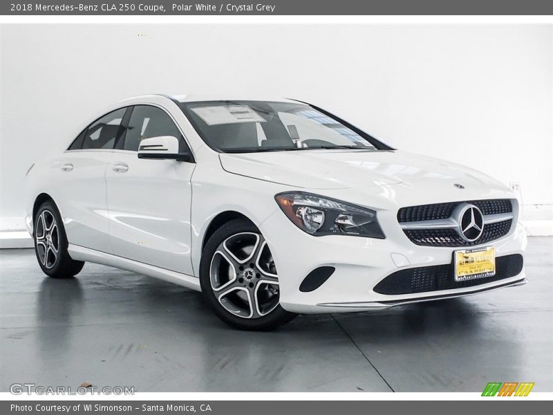 Polar White / Crystal Grey 2018 Mercedes-Benz CLA 250 Coupe