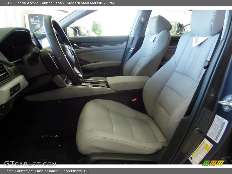Modern Steel Metallic / Gray 2018 Honda Accord Touring Sedan