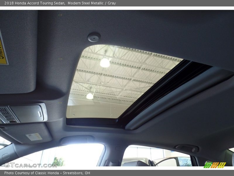 Modern Steel Metallic / Gray 2018 Honda Accord Touring Sedan