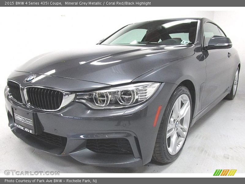 Mineral Grey Metallic / Coral Red/Black Highlight 2015 BMW 4 Series 435i Coupe